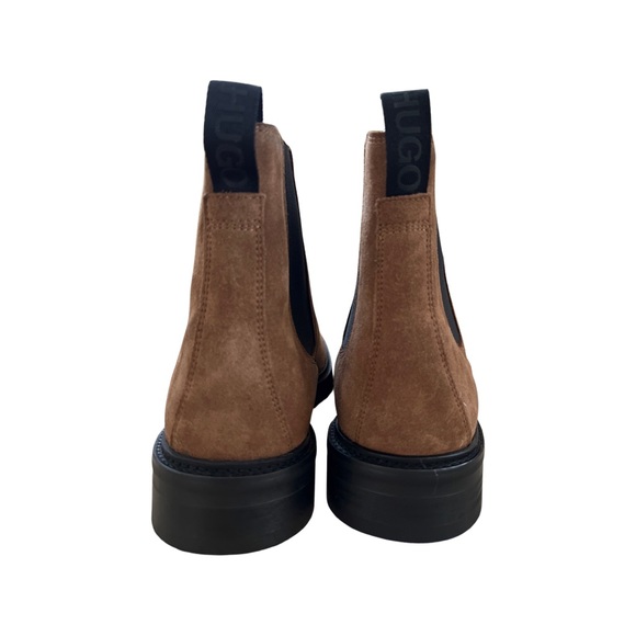Brand new Hugo Boss Cheb WXSD Brown Suede Chelsea Boots - Picture 2 of 7
